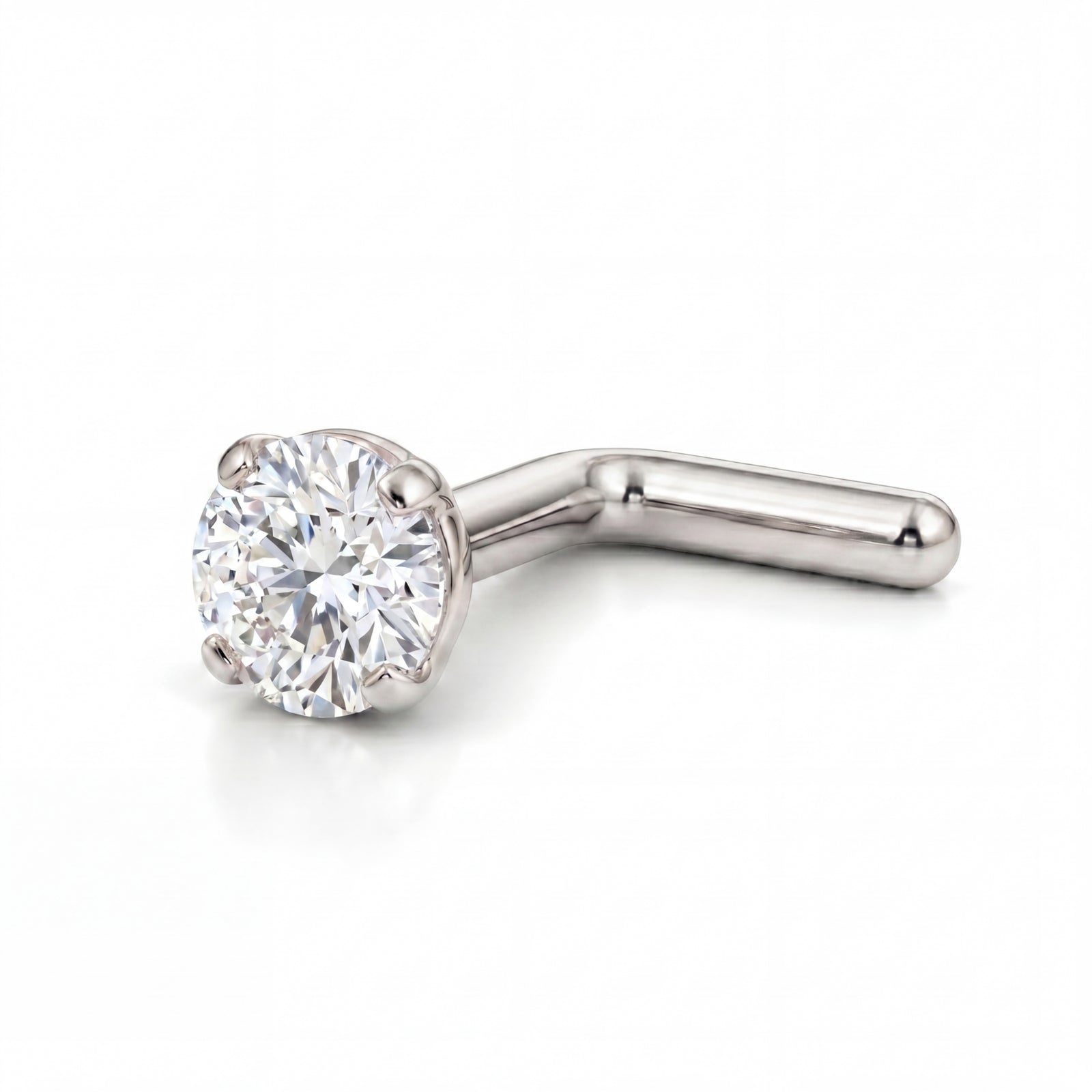 Sookshm | 18k White Gold VVS Diamond Nose Stud