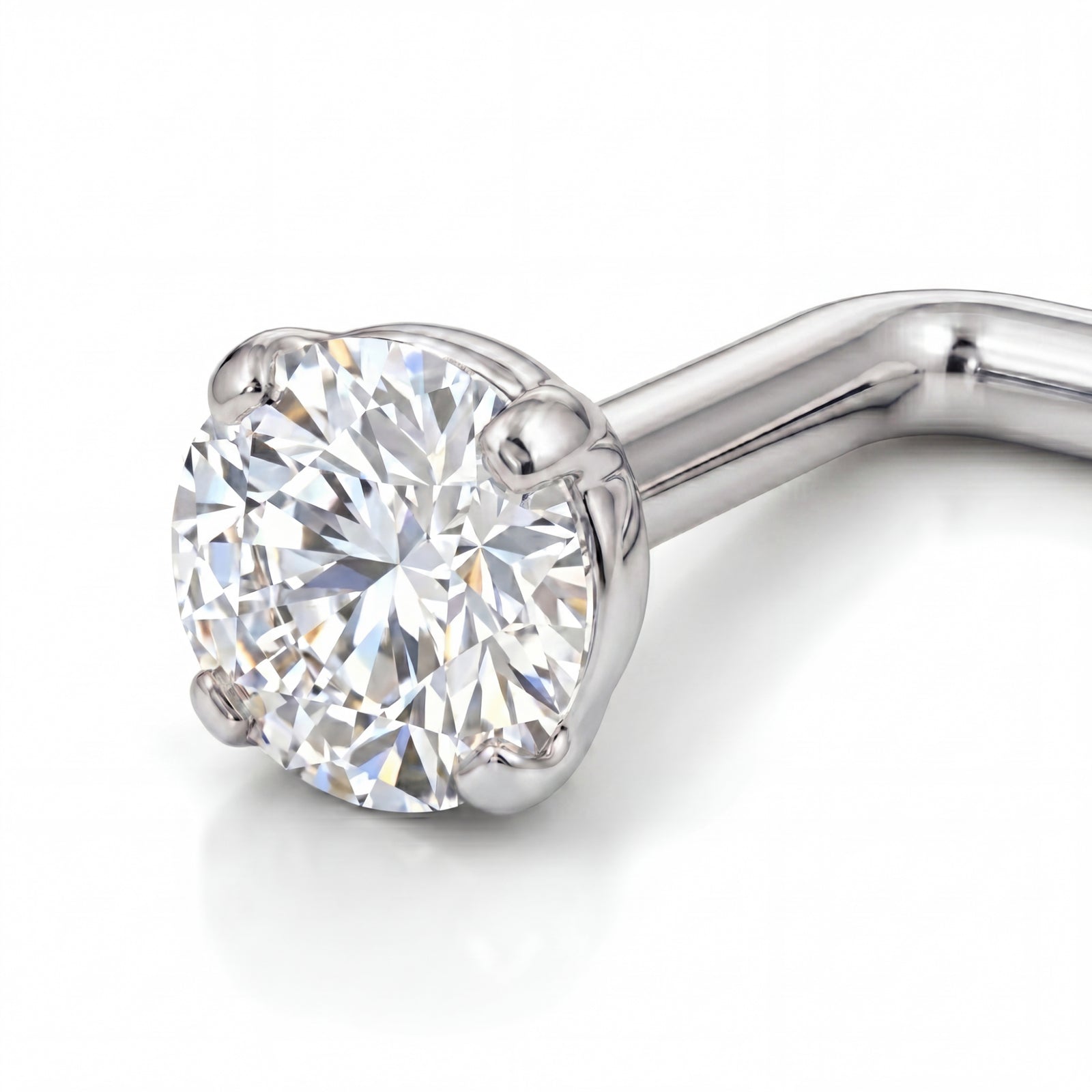 Sookshm | 18k White Gold VVS Diamond Nose Stud