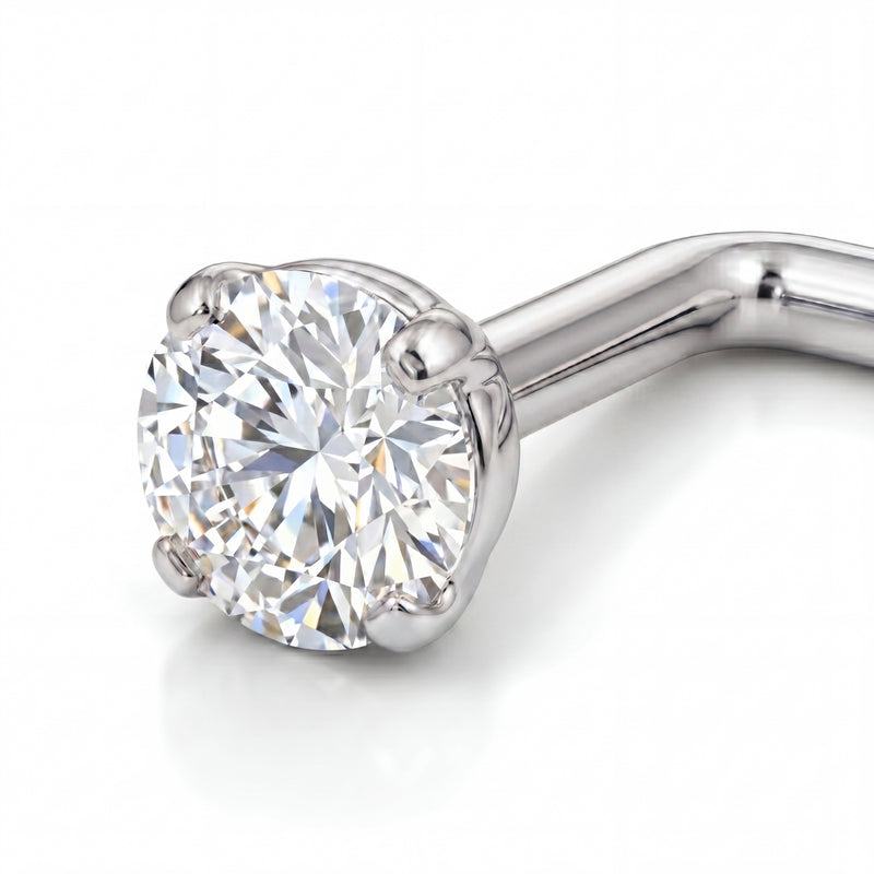 Sookshm | 18k White Gold VVS Diamond Nose Stud