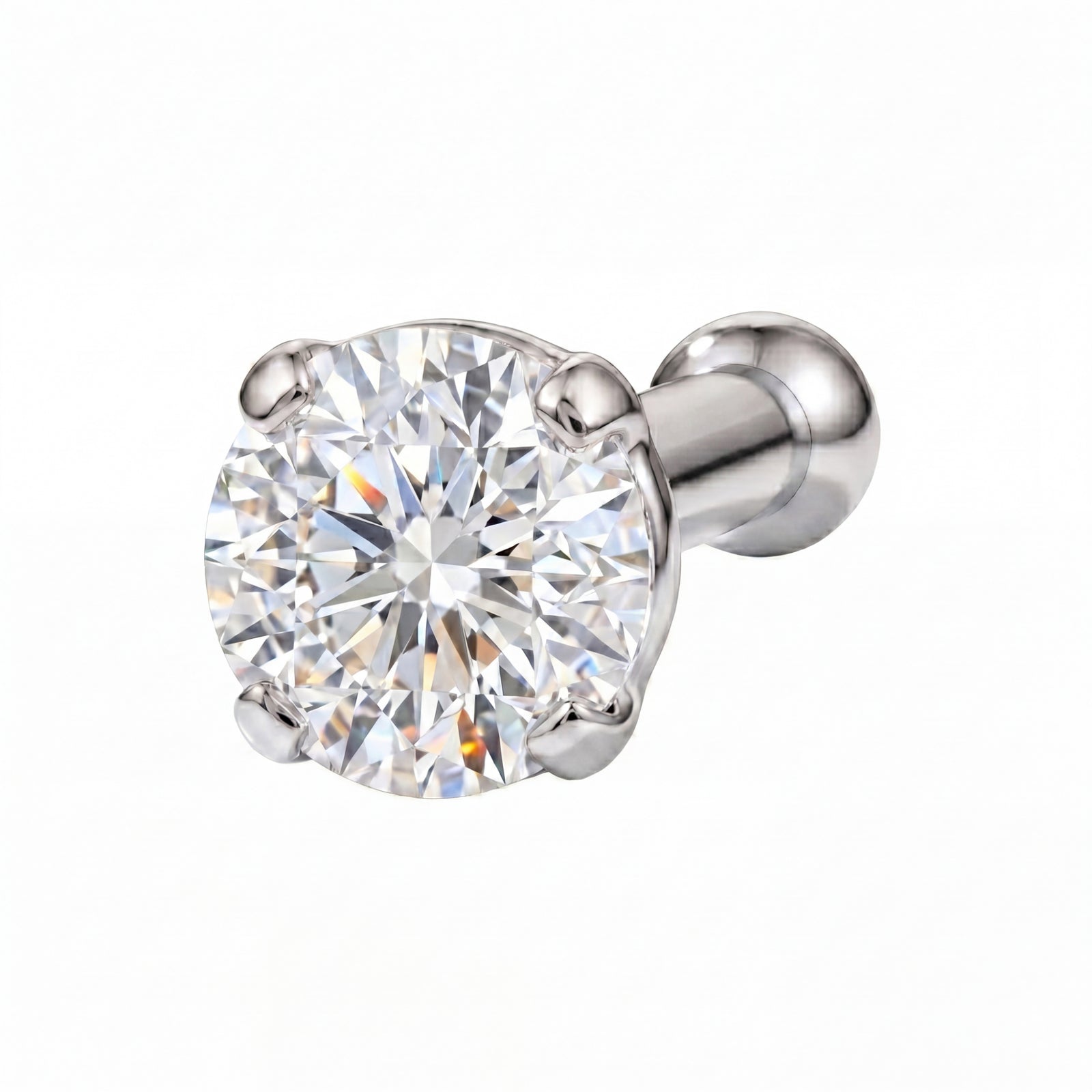 Shabnam | 18k White Gold VVS Diamond Nose Stud