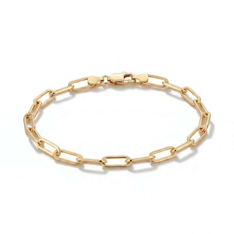 Silsila | Gold Paperclip Bracelet