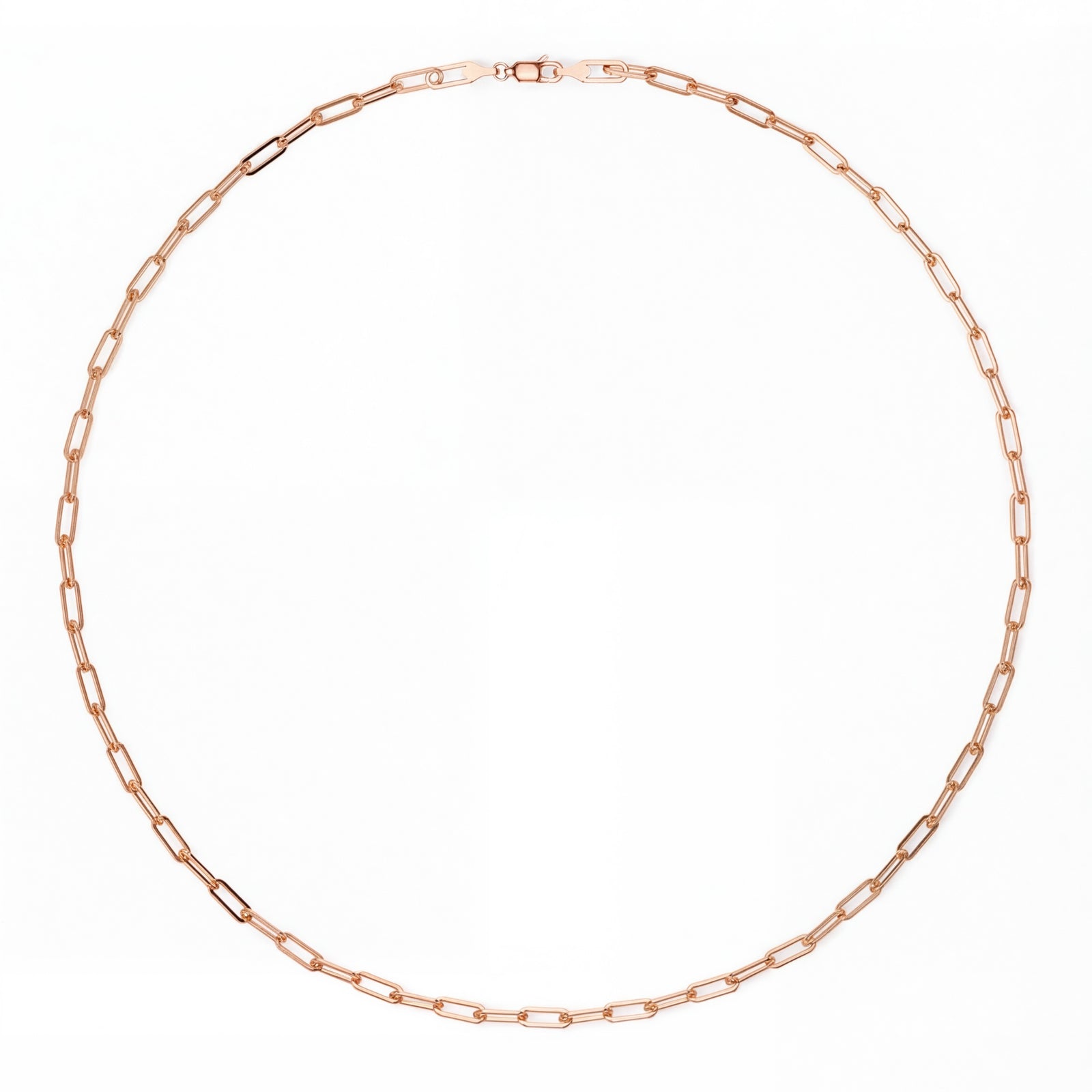 Silsila | Rose Gold Paperclip Necklace