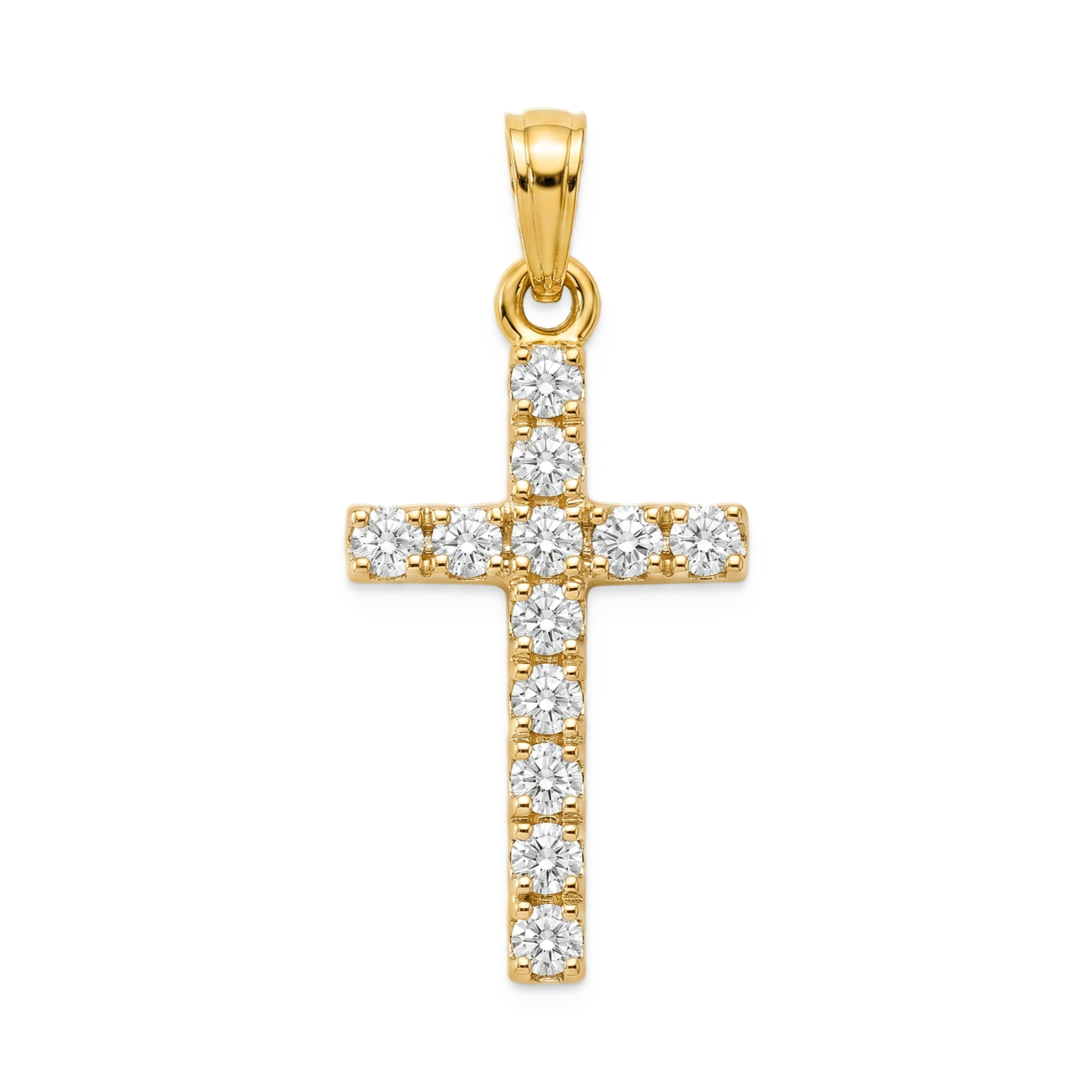 Sitara | Gold Diamond Cross Pendant