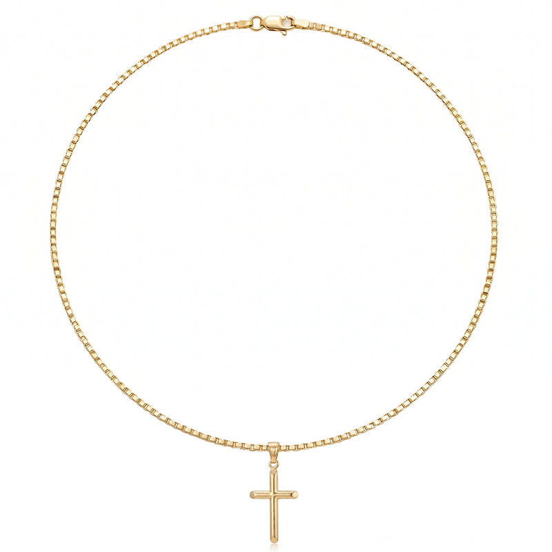 Sukoon | Domed Gold Cross Pendant