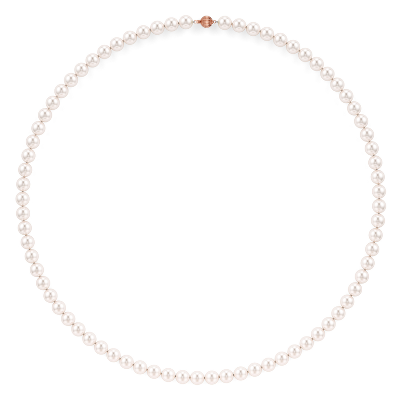 Swati | Rose Gold Akoya Pearl Necklace
