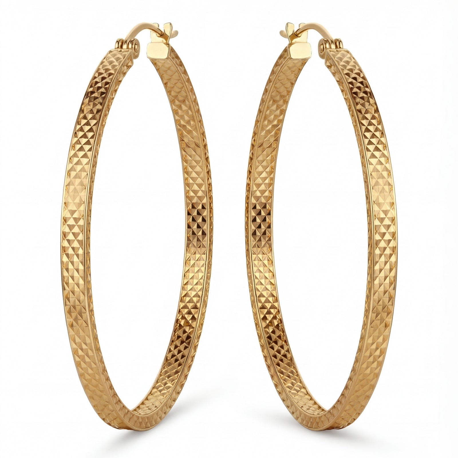 Tanhai | Thick Gold Hoop Earrings