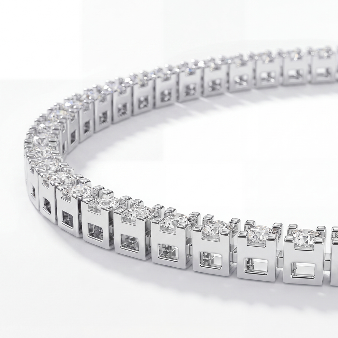 Ganguly | Platinum Diamond Anklet