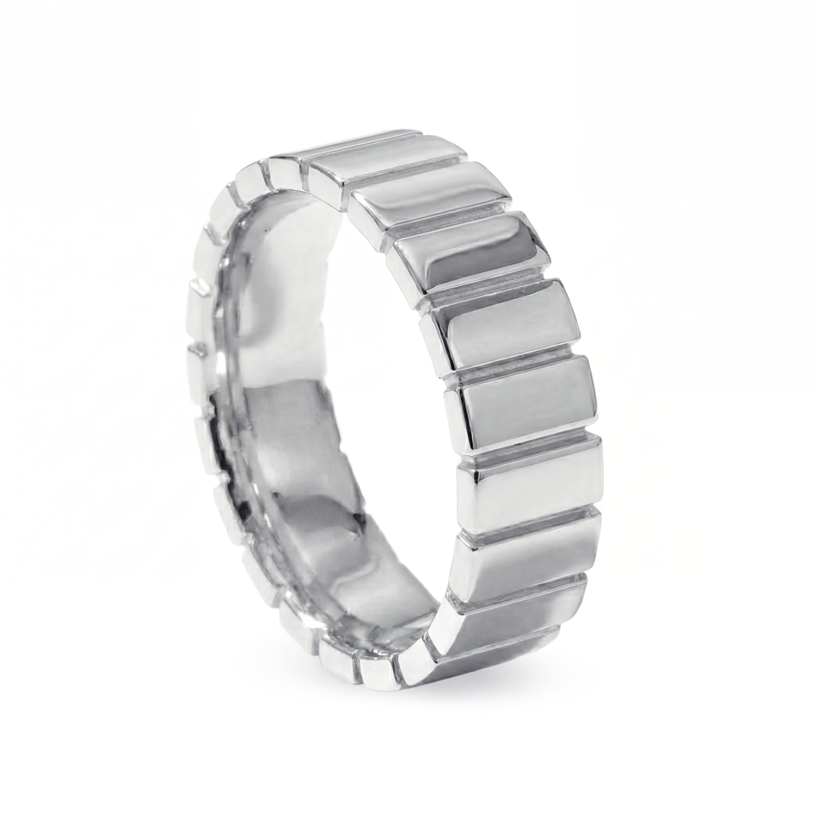 Taal | Men's White Gold Wedding Band