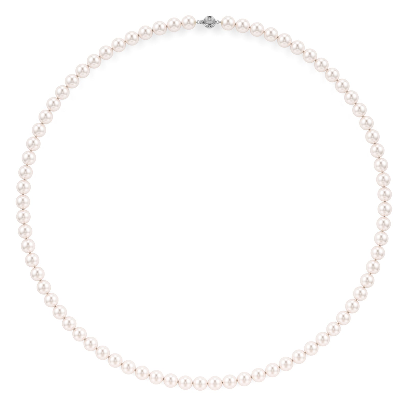 Swati | White Gold Akoya Pearl Necklace