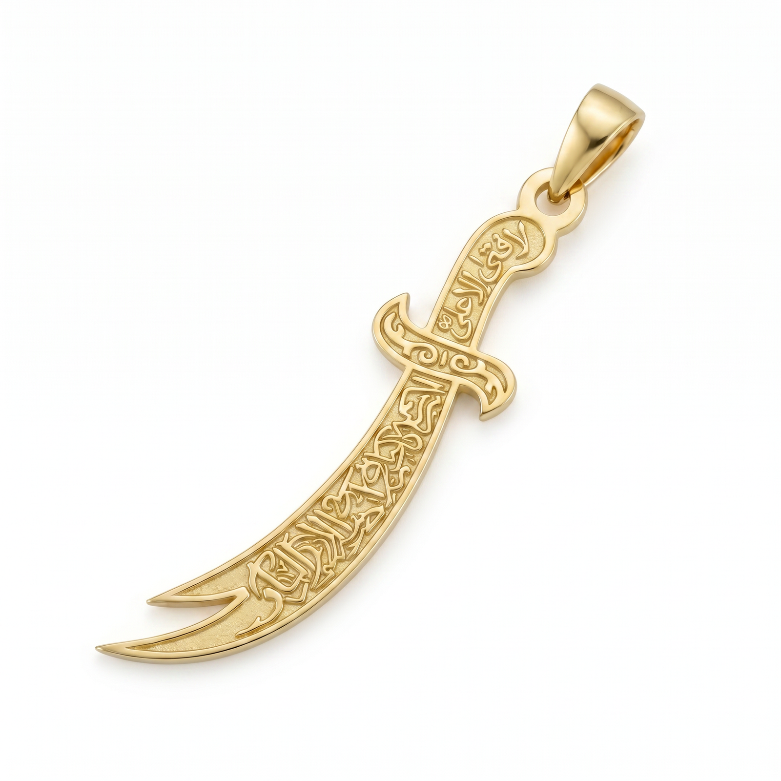 Haider | Gold Zulfiqar Pendant