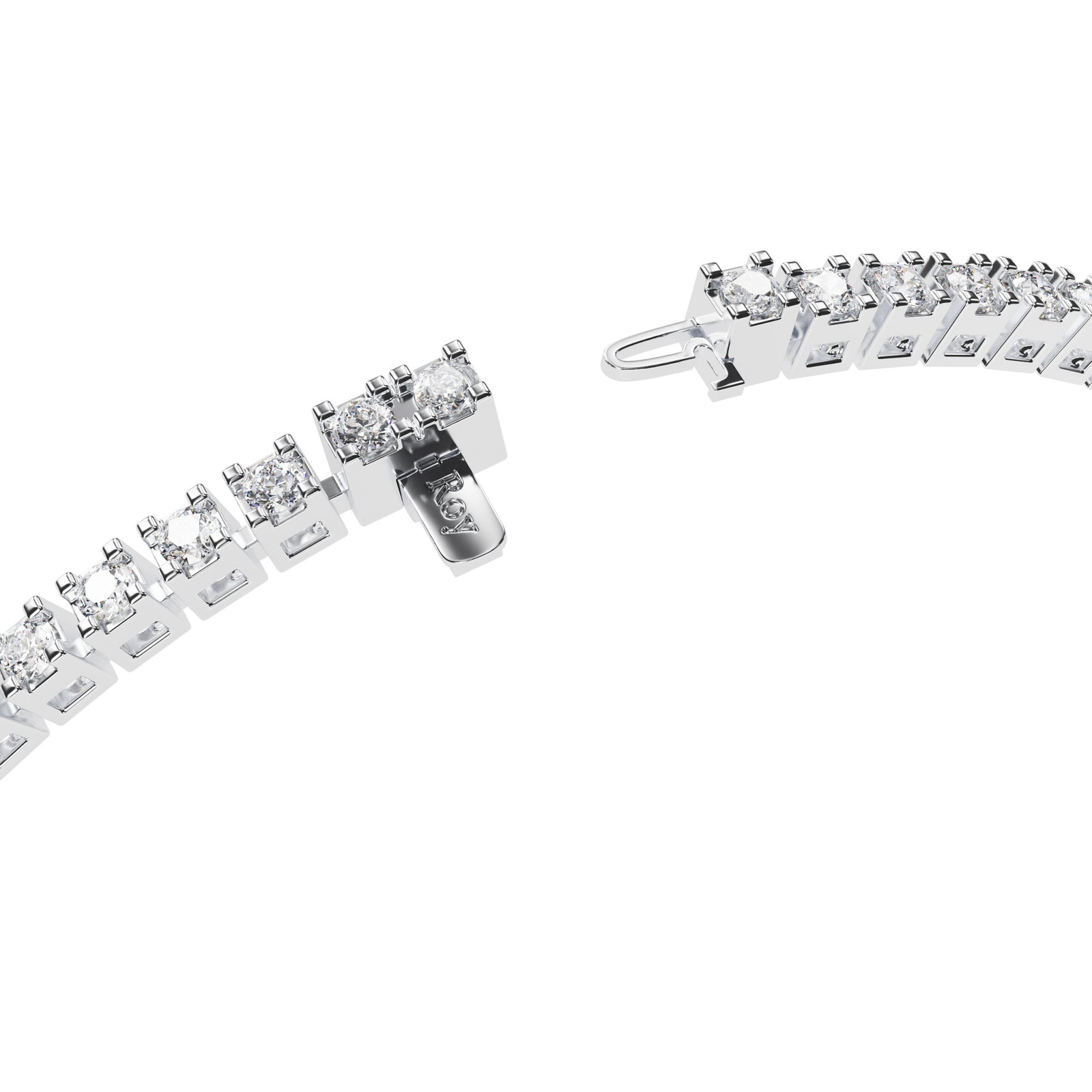 Dhoni | Platinum Diamond Tennis Bracelet