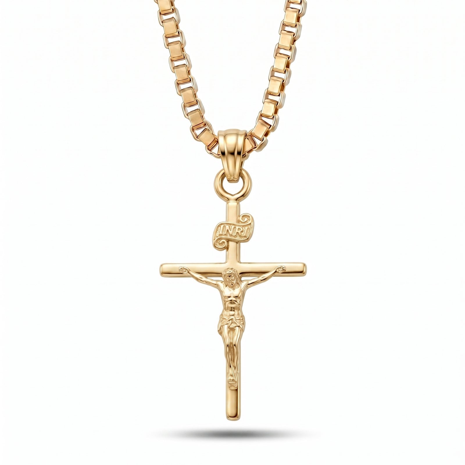 Masiha | Gold Crucifix Pendant