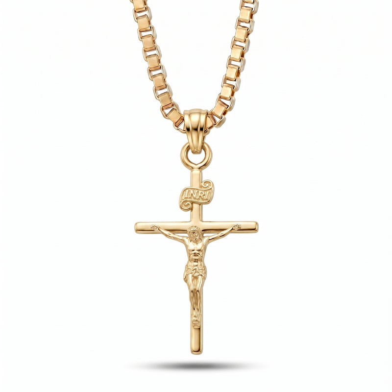 Masiha | Gold Crucifix Pendant