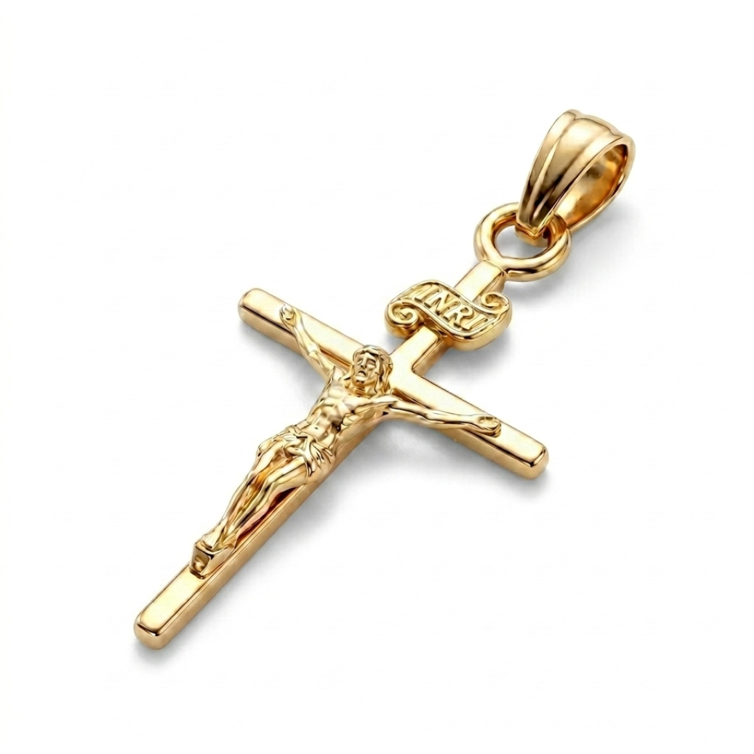 Masiha | Gold Crucifix Pendant
