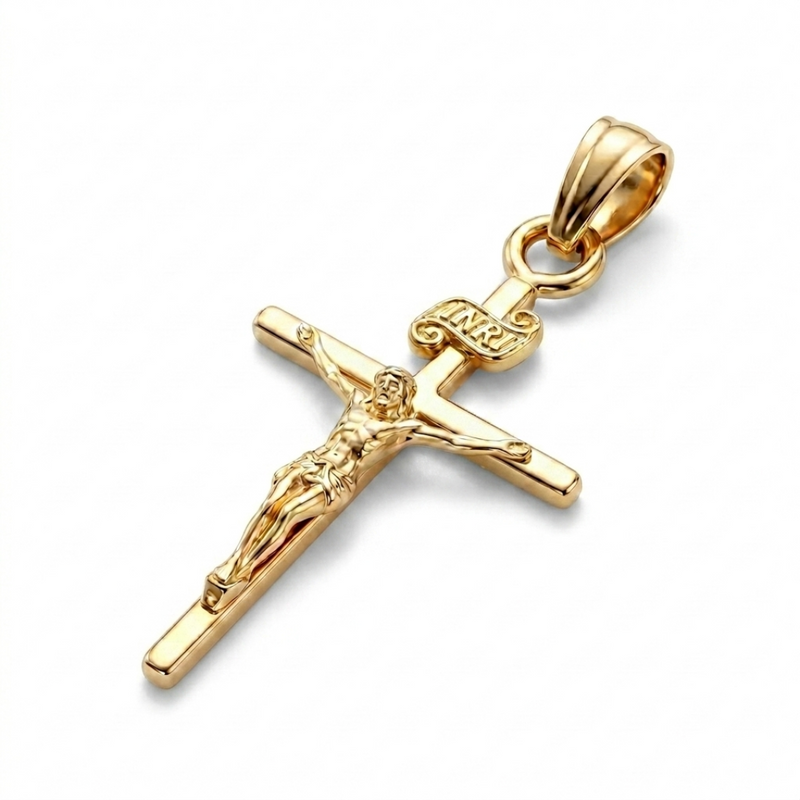 Masiha | Gold Crucifix Pendant