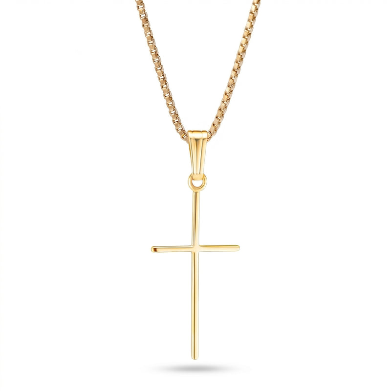 Lakeer | Minimalist Gold Cross Pendant