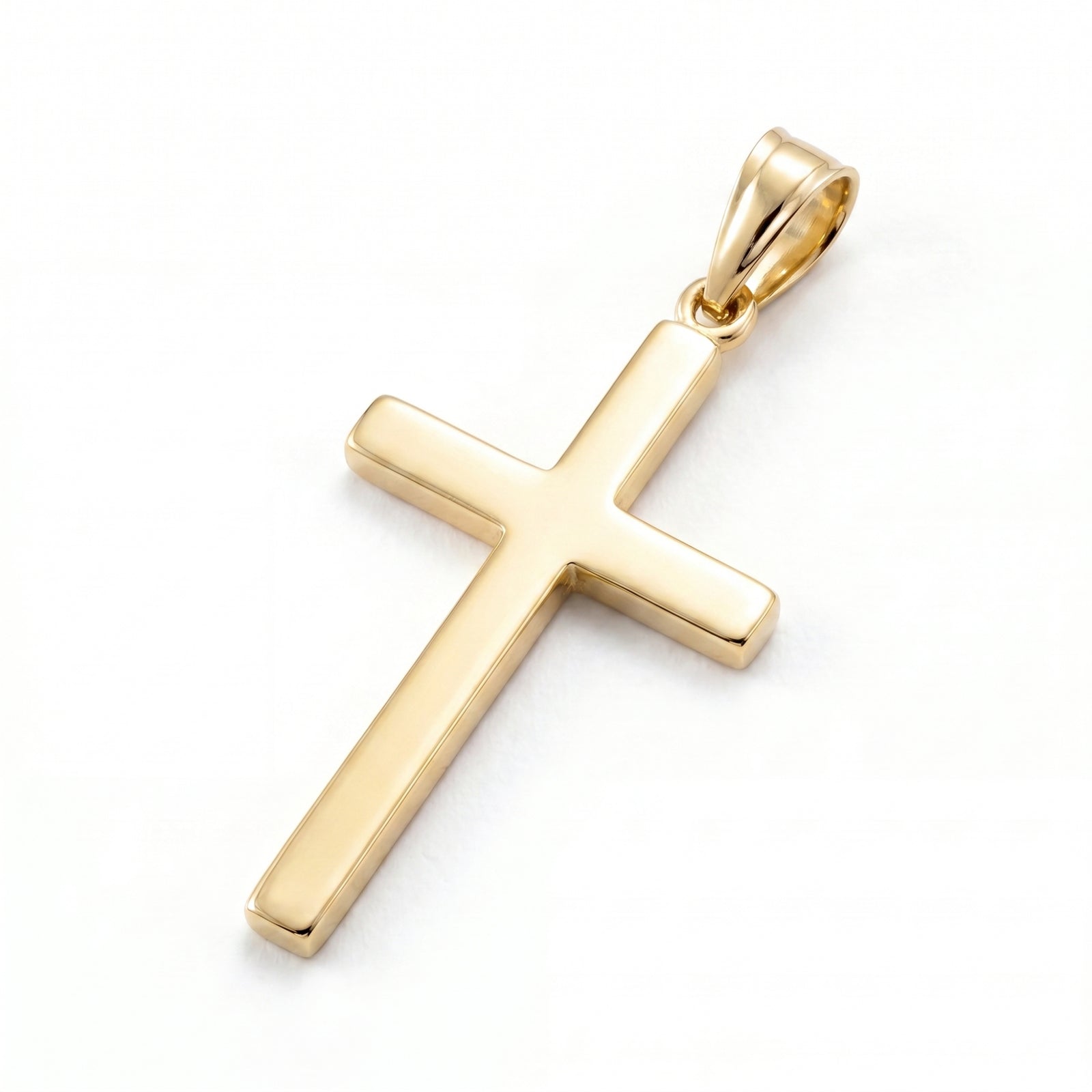 Chattan | Thick Gold Cross Pendant