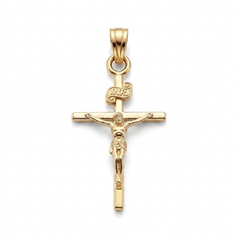 Masiha | Gold Crucifix Pendant