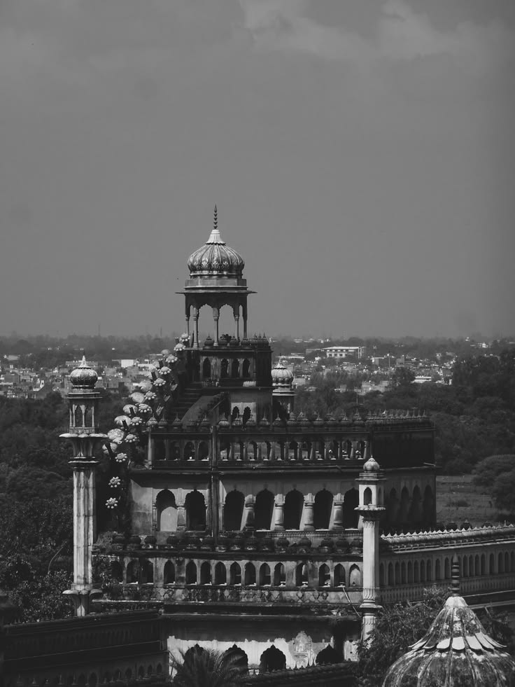 Architectural detail of an ornate Indian building