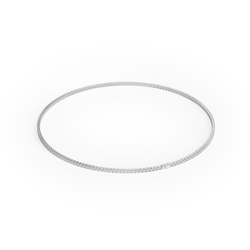 Kohli | Platinum Diamond Tennis Necklace
