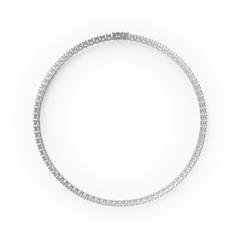 Ganguly | White Gold Diamond Anklet