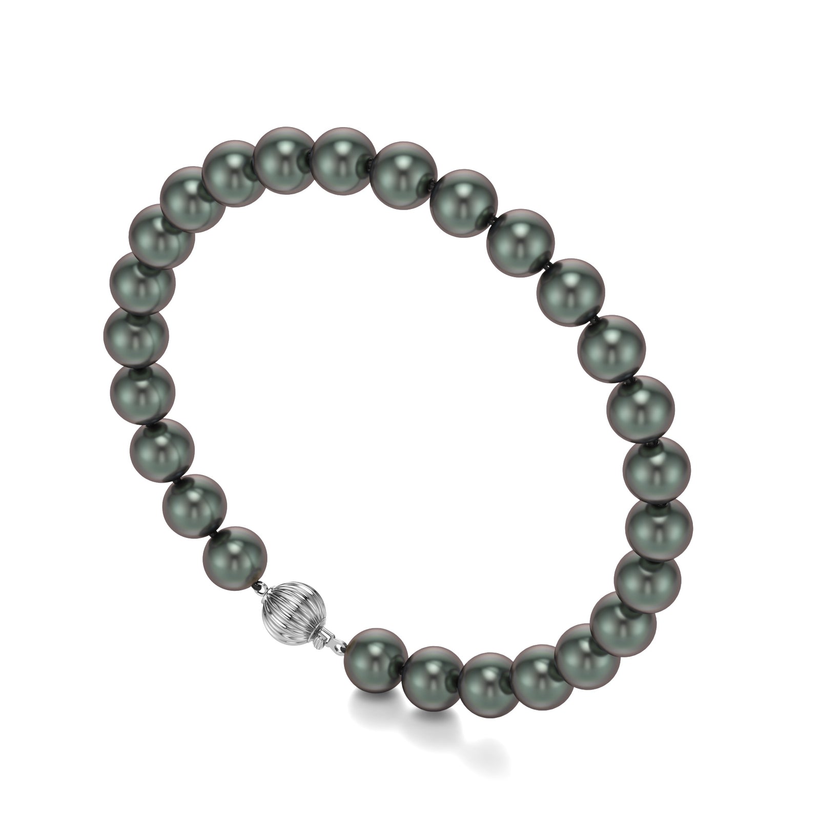 Nilima | White Gold Tahitian Pearl Bracelet