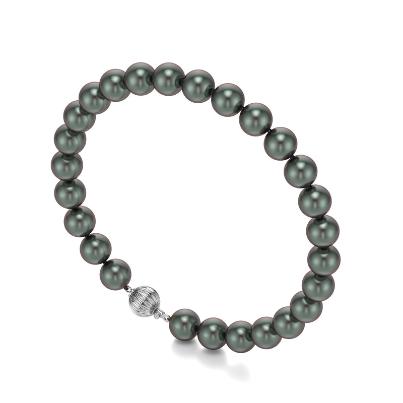 Nilima | White Gold Tahitian Pearl Bracelet
