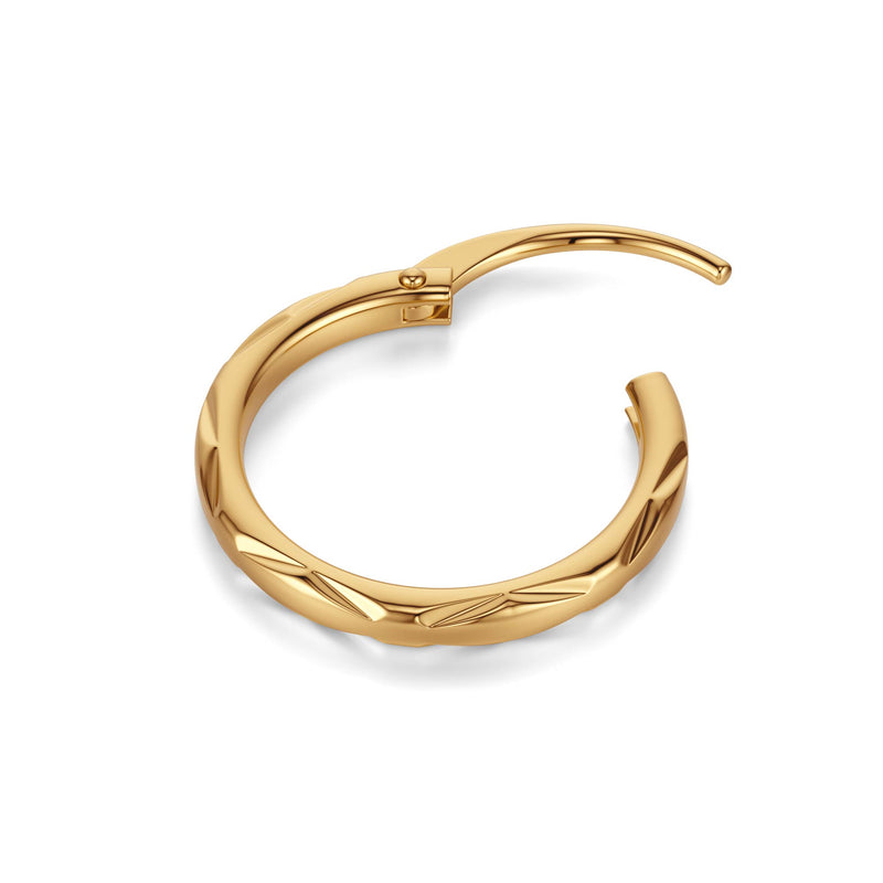 Putra | 22k Gold Single Hoop Earring