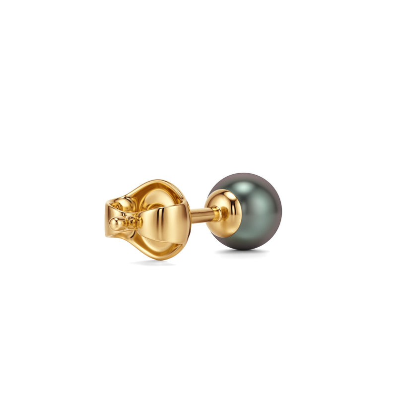 Kalika | Gold Tahitian Pearl Stud Earrings