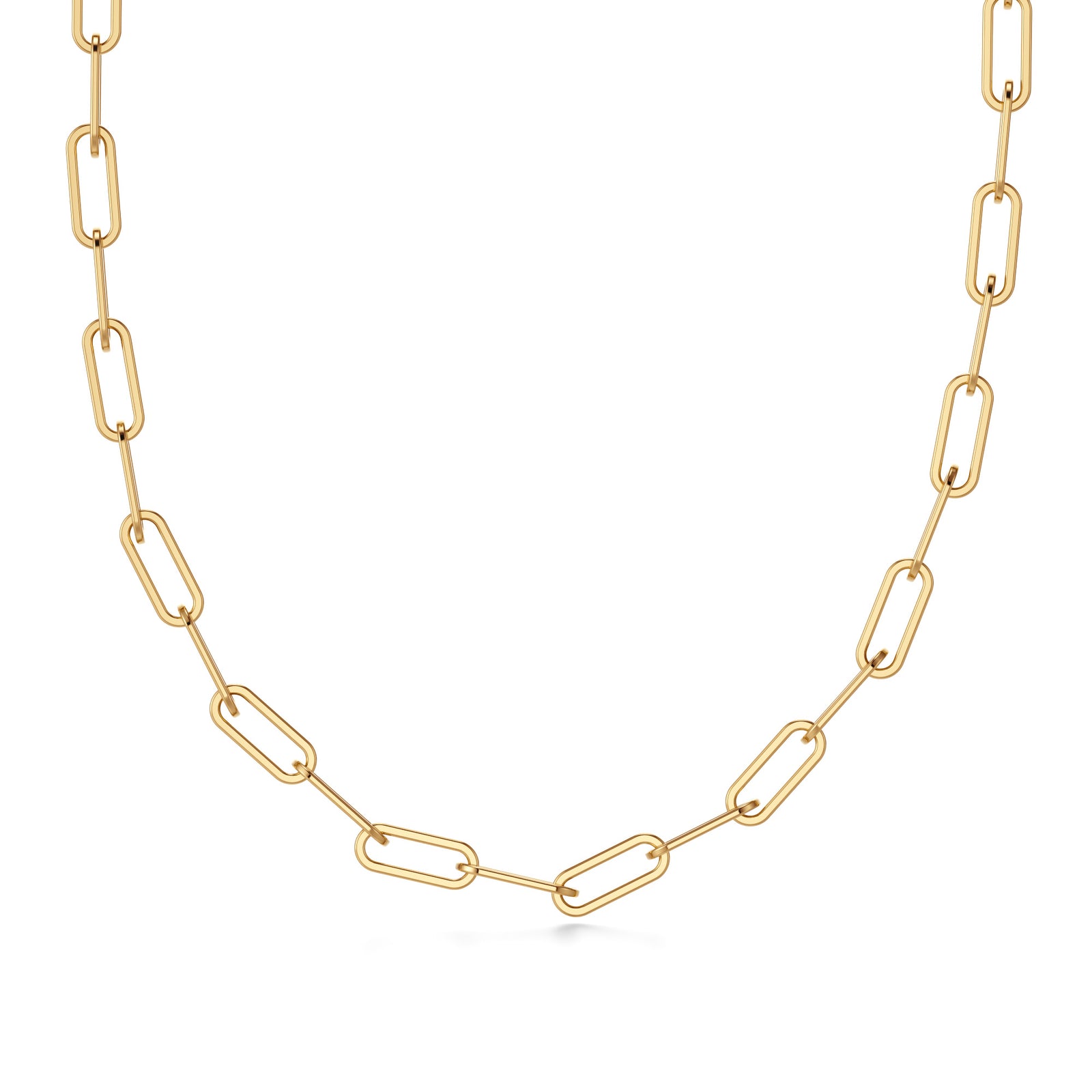 Silsila | Gold Paperclip Necklace