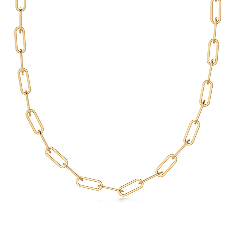 Silsila | Gold Paperclip Necklace