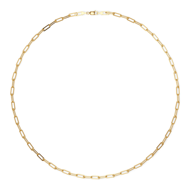 Silsila | Gold Paperclip Necklace