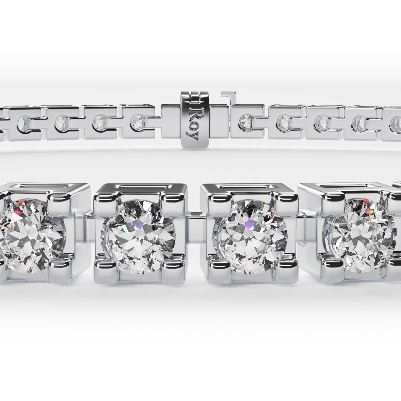 Ganguly | White Gold Diamond Anklet