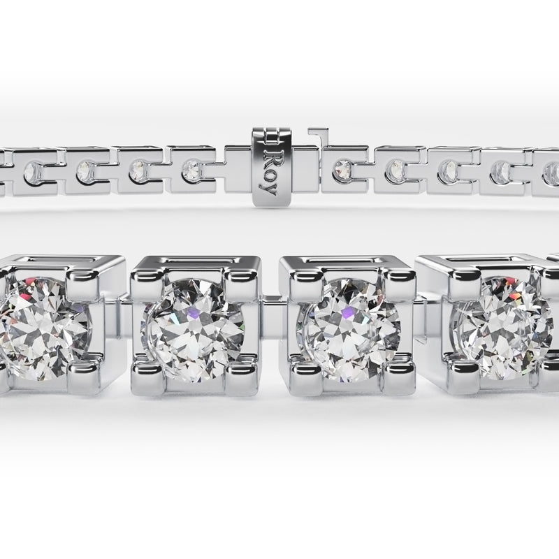 Ganguly | White Gold Diamond Anklet
