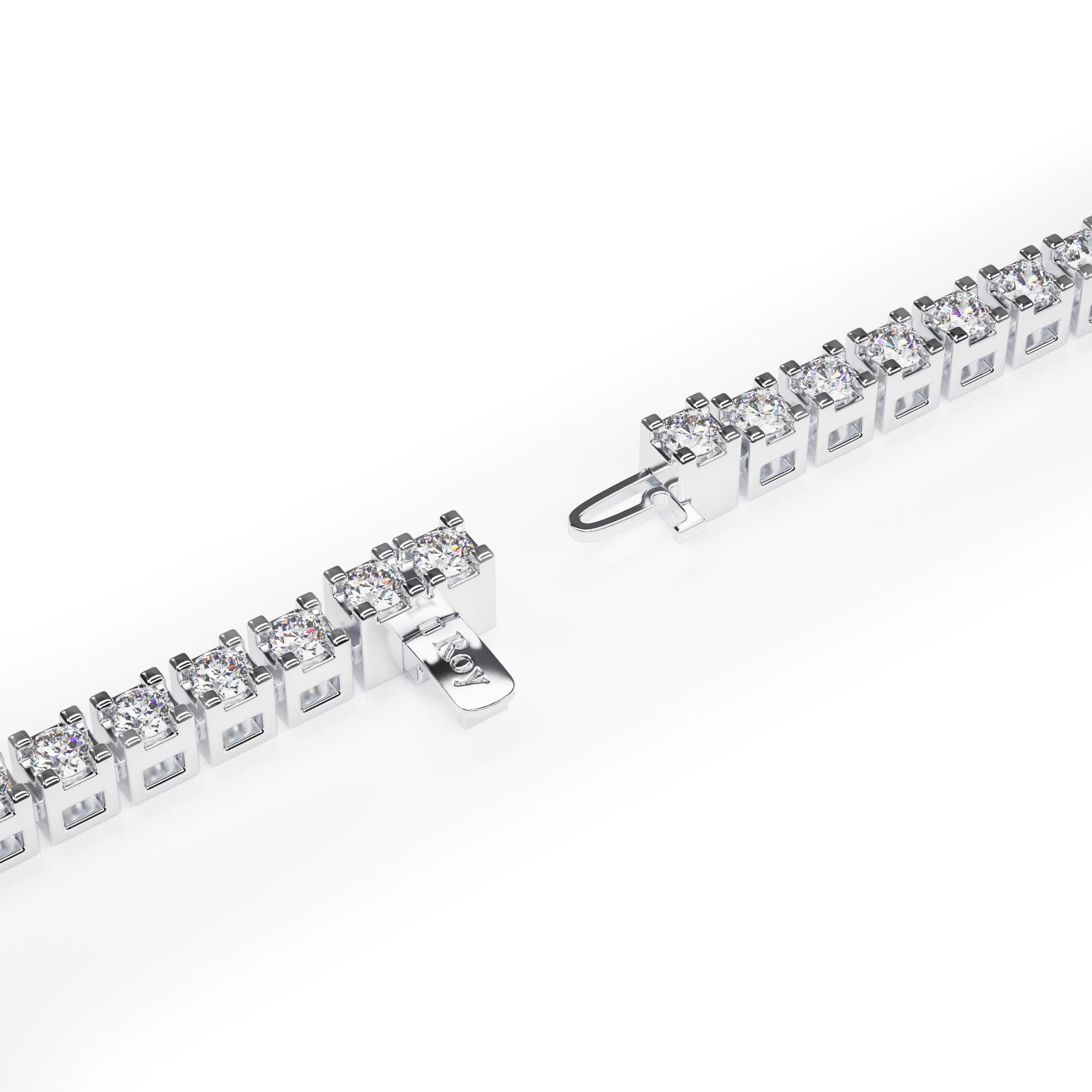 Kohli | Platinum Diamond Tennis Necklace